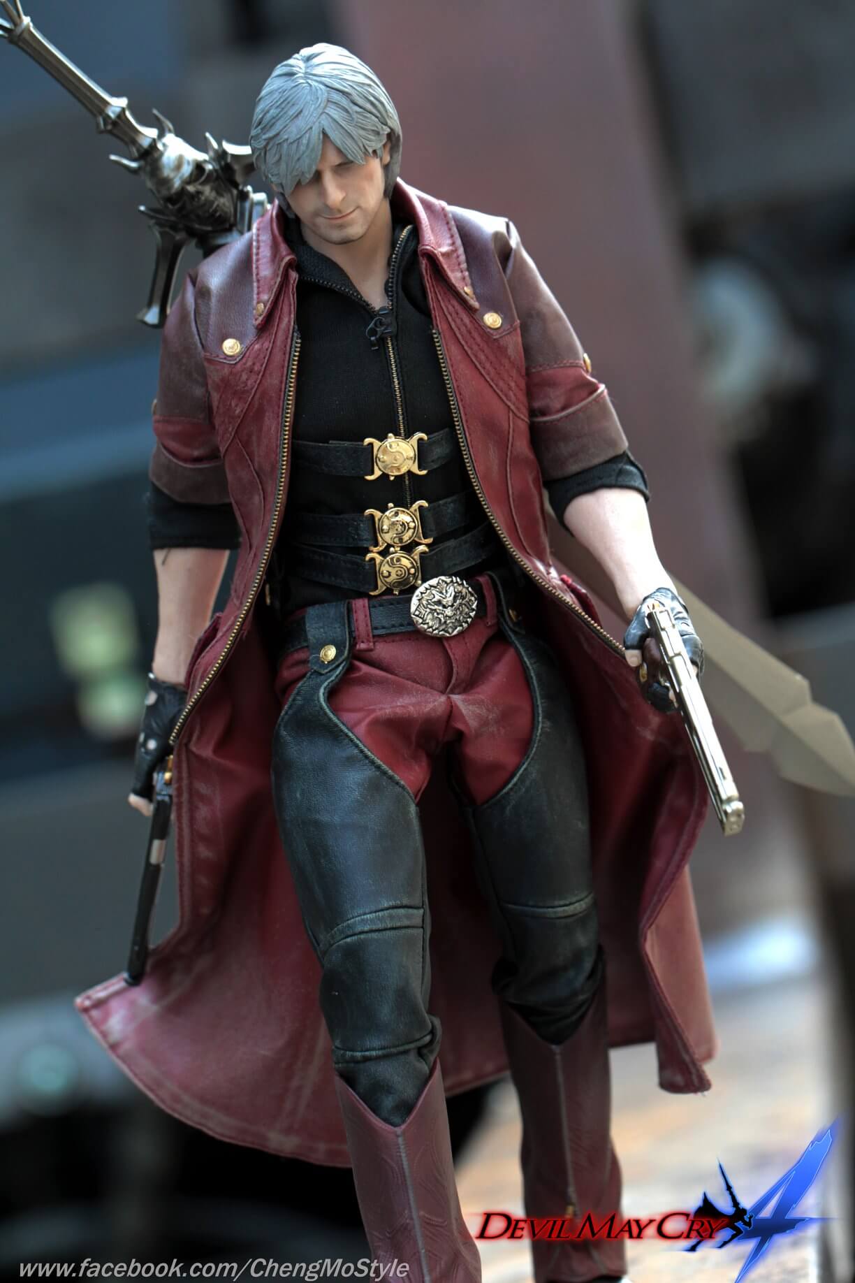 Video Game Devil May Cry 4 Dante Action Figure Leather Coat