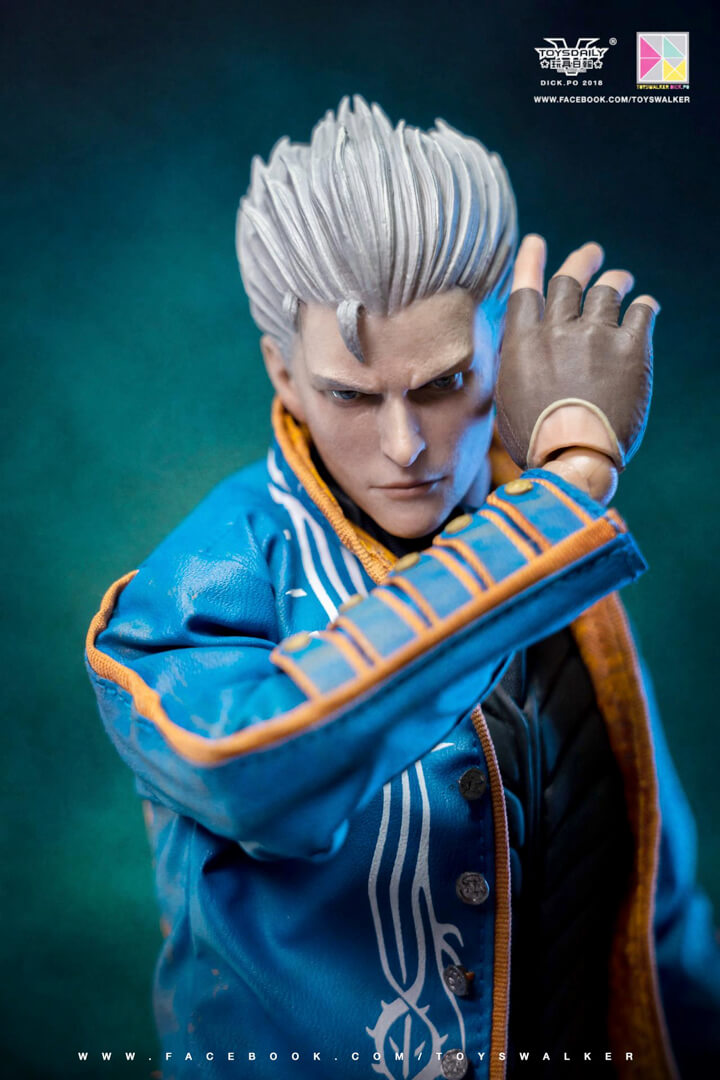 White 1/12 scale Devil May Cry Vergil Chair Model For 6 Action Figure