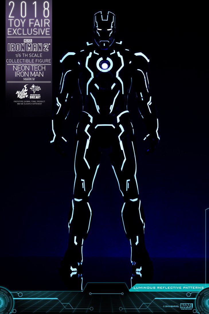 Iron man mark store 4 neon tech