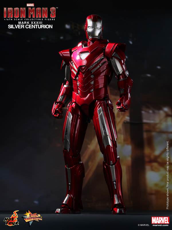 Hot Toys Iron Man 3 MMS213 Silver Centurion (Mark XXXIII) 1/6th