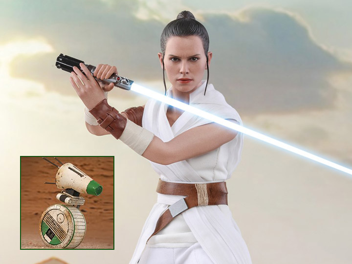 Hot Toys Star Wars: The Rise of Skywalker MMS559 Rey & D-O 1/6 Scale Collectible Figure Two-Pack