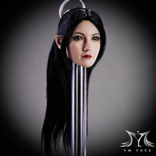 YM Toys YMT08 1/6 Scale Fang Hu Female Head Sculpt (Straight Hair 